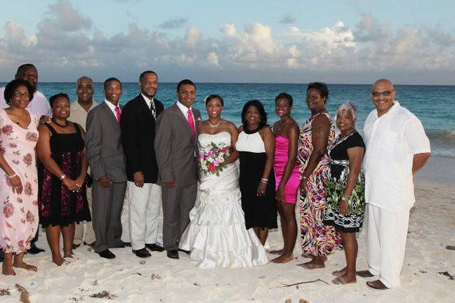 Barbados beach wedding