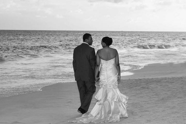 Walk away together in Barbados