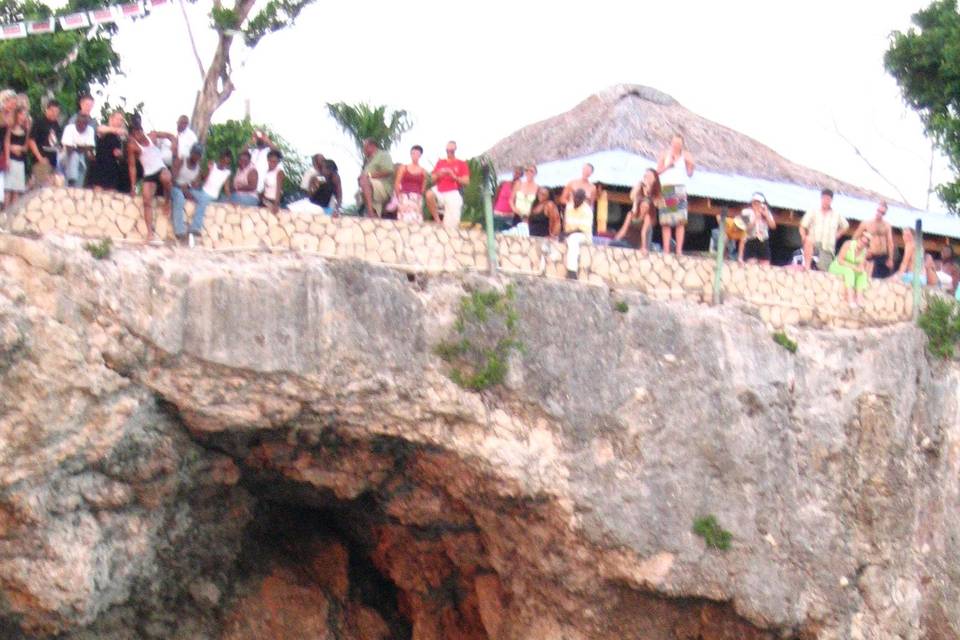 Cliff diving Negril, Jamaica