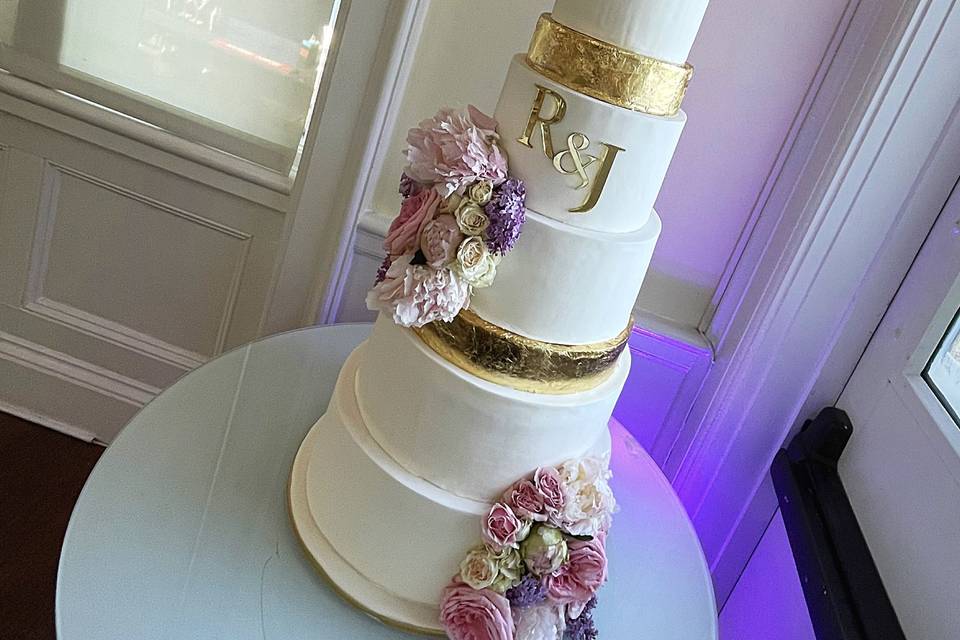 Wedding cake at Whitby Castle