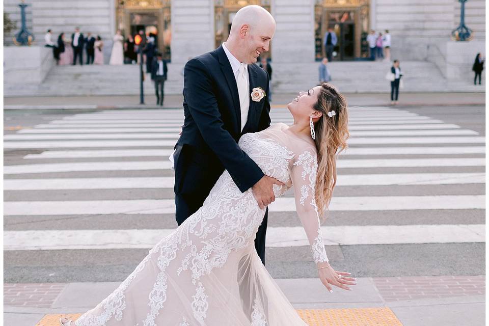 Cliff house wedding