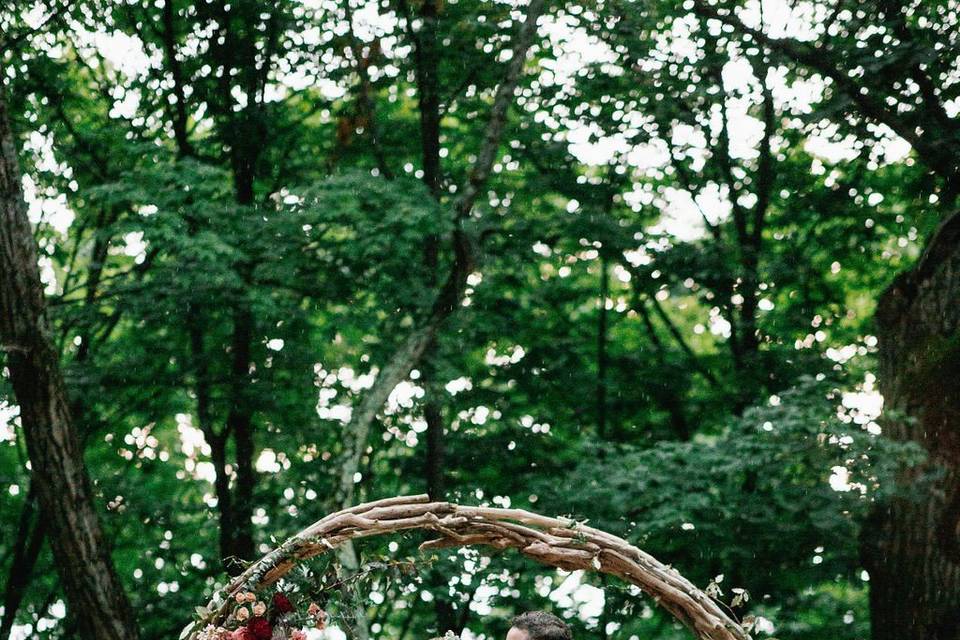 Beach wood arch