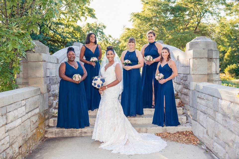 Diverse Bridal Party