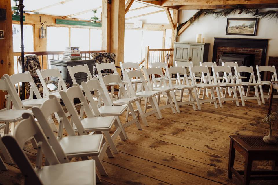 Indoor wedding ceremony