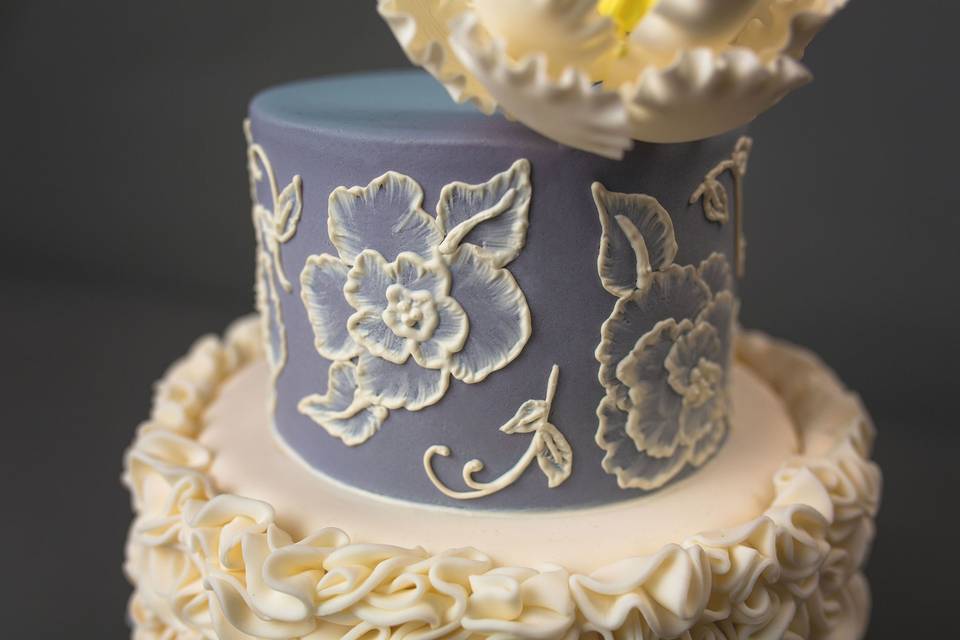 Close-up of a wedding cake