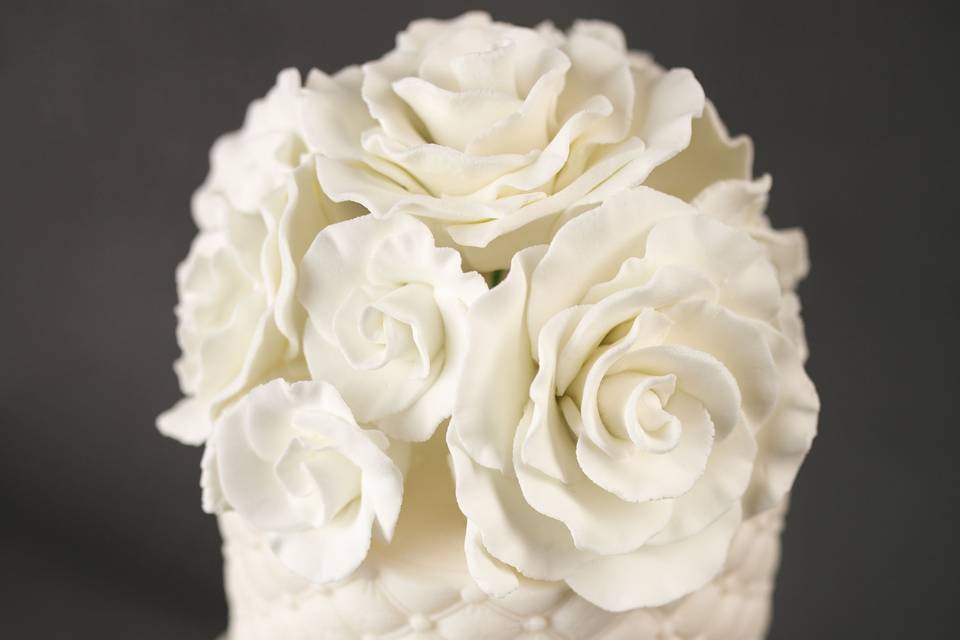 White elegant cake