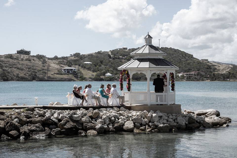 Antigua wedding photo