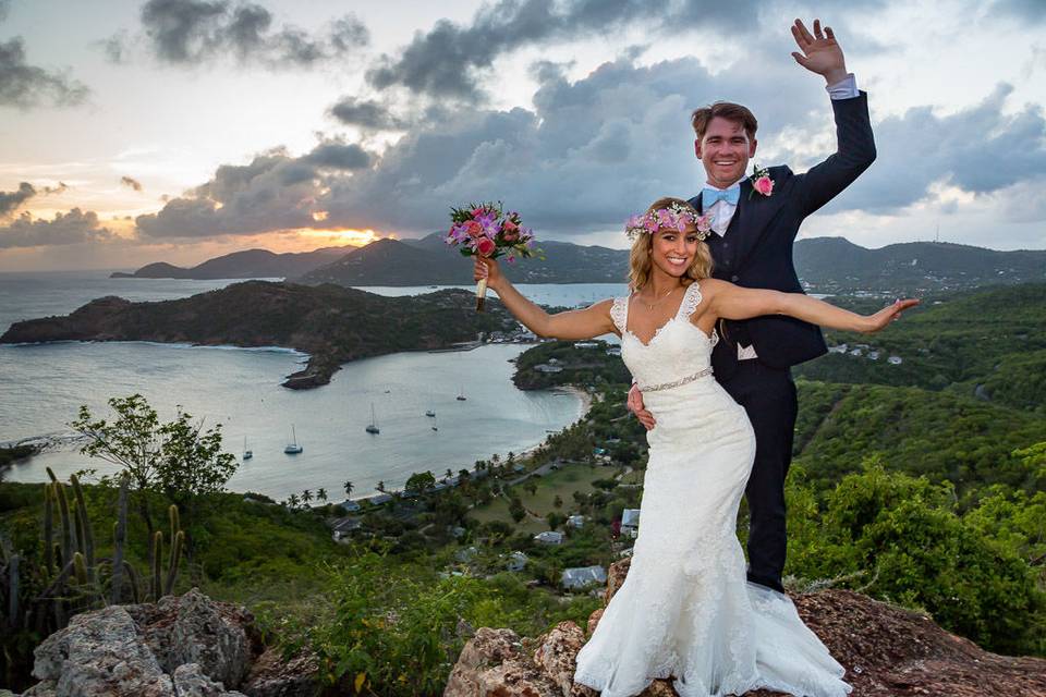 Antigua wedding photo