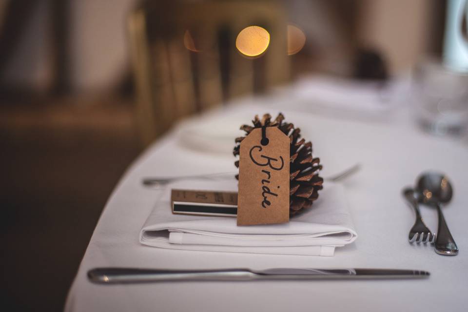 Fall Wedding Placecard