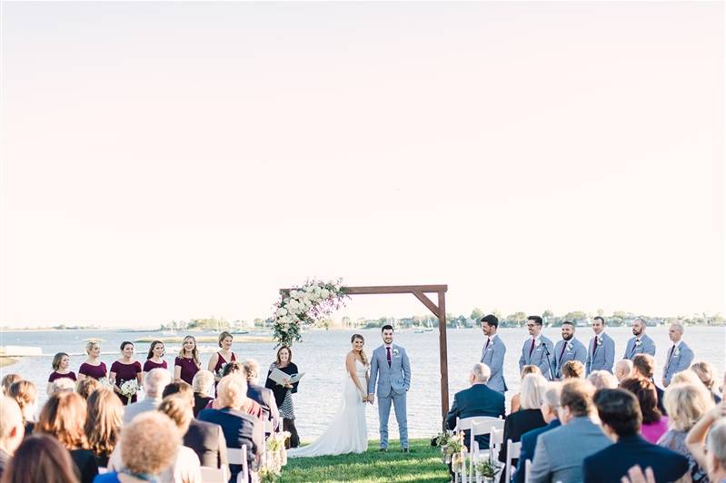 Waterfront wedding