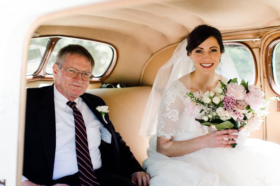 Bride and her father