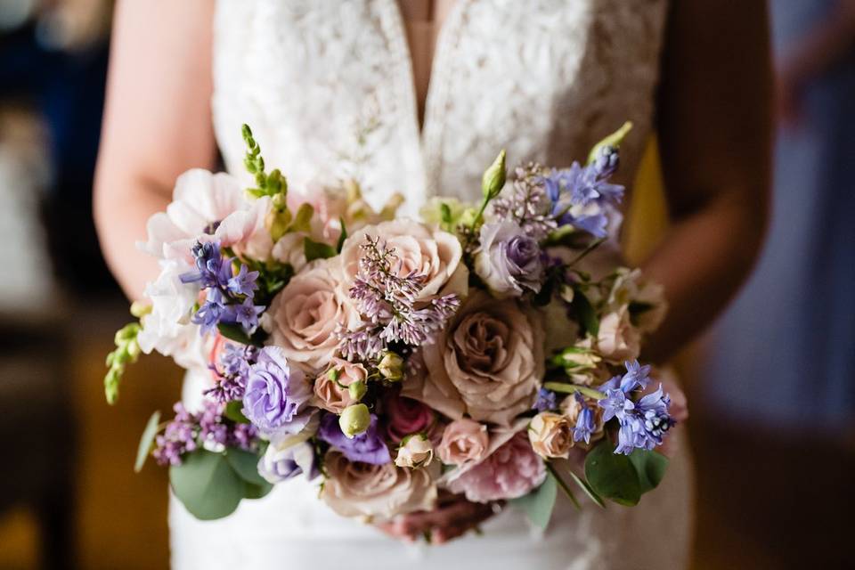 Lilac bridal bouquet