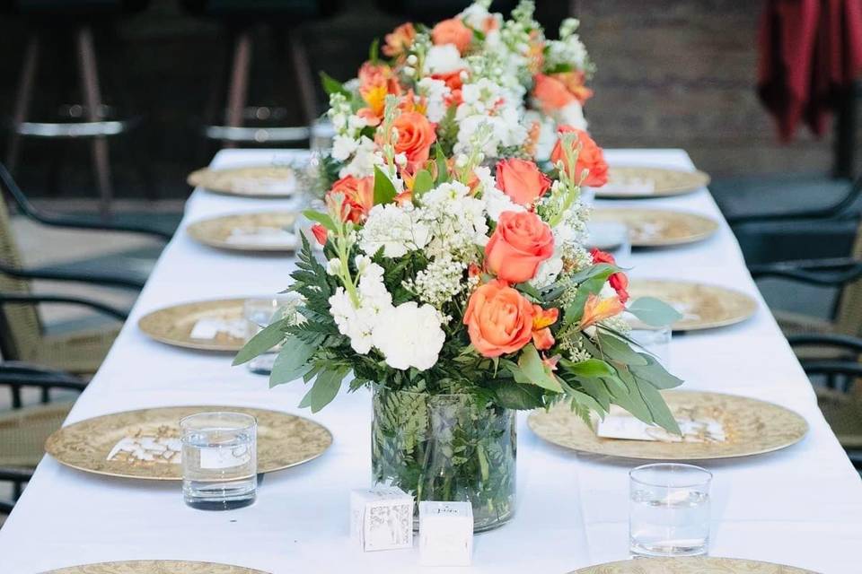 Patio wedding