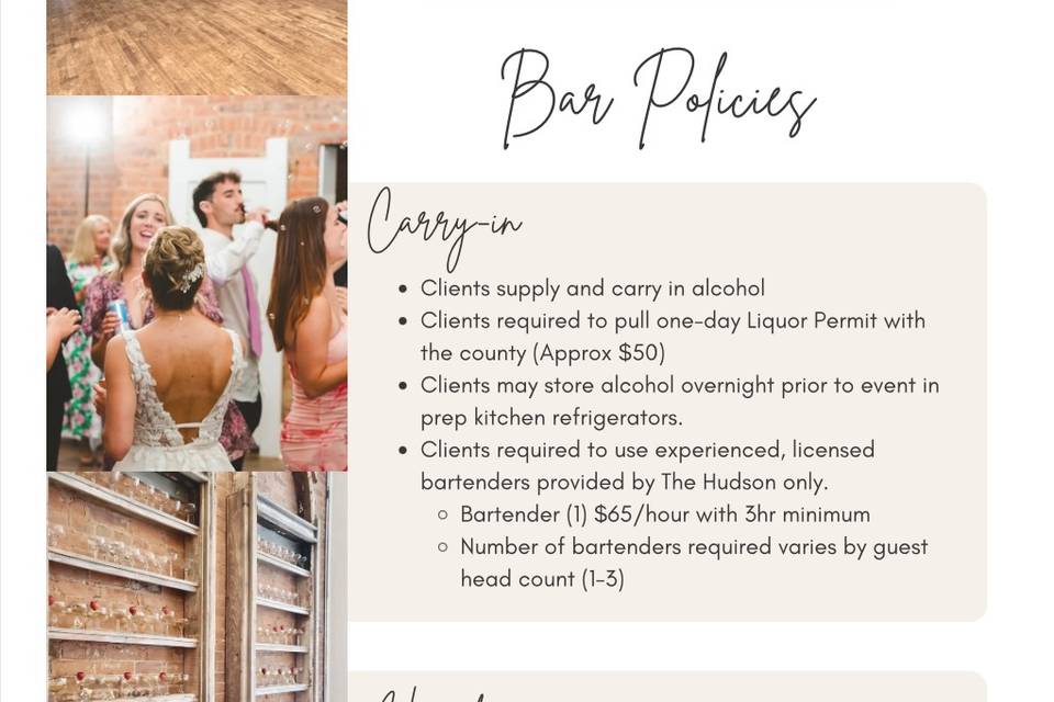Bar Policies