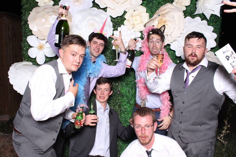 Men at the wedding