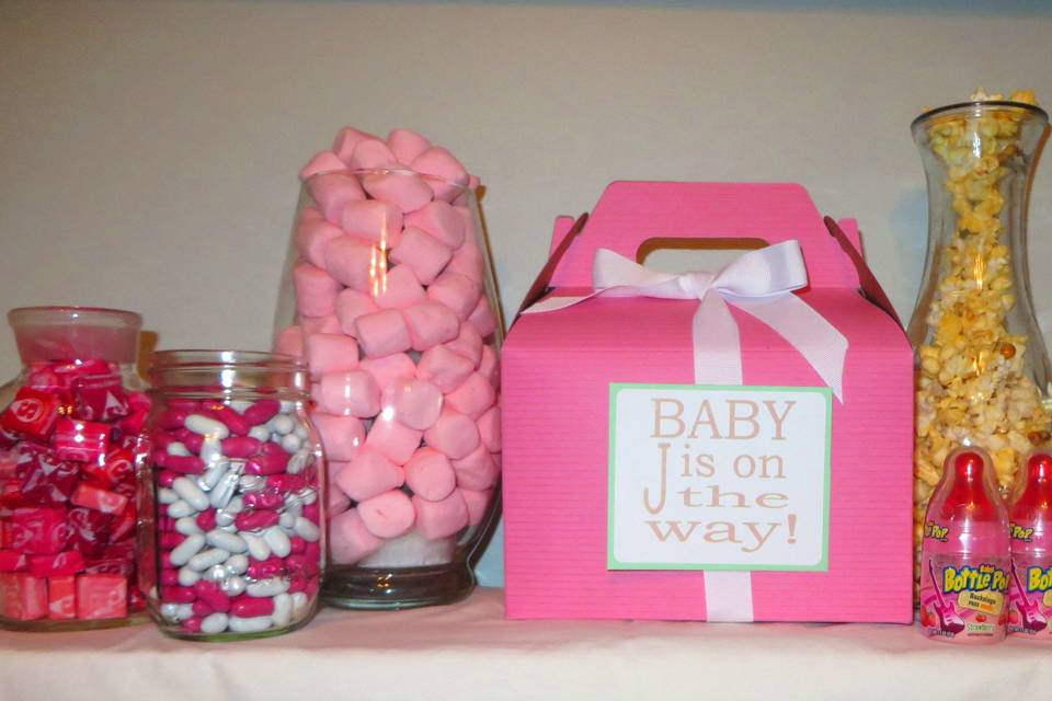 Baby shower buffet boxes!