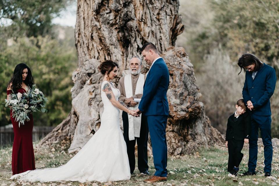Campground wedding