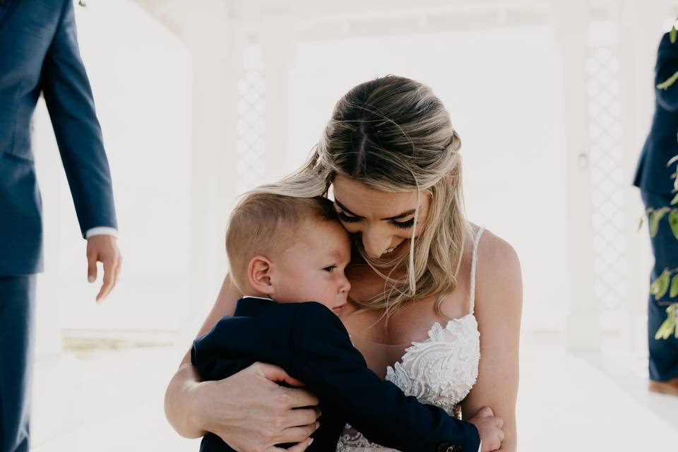 Ring bearer and bride