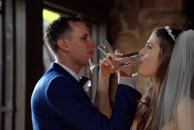 Toasting their love