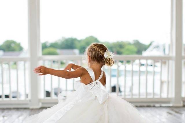 Flower Girl on Porch