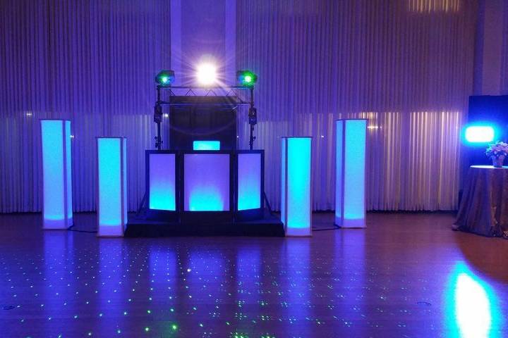 You've chosen the venue and you want everything to be beautiful.  Your DJ's setup should be visibly appealing without detracting from everything else.  Let us know what your 