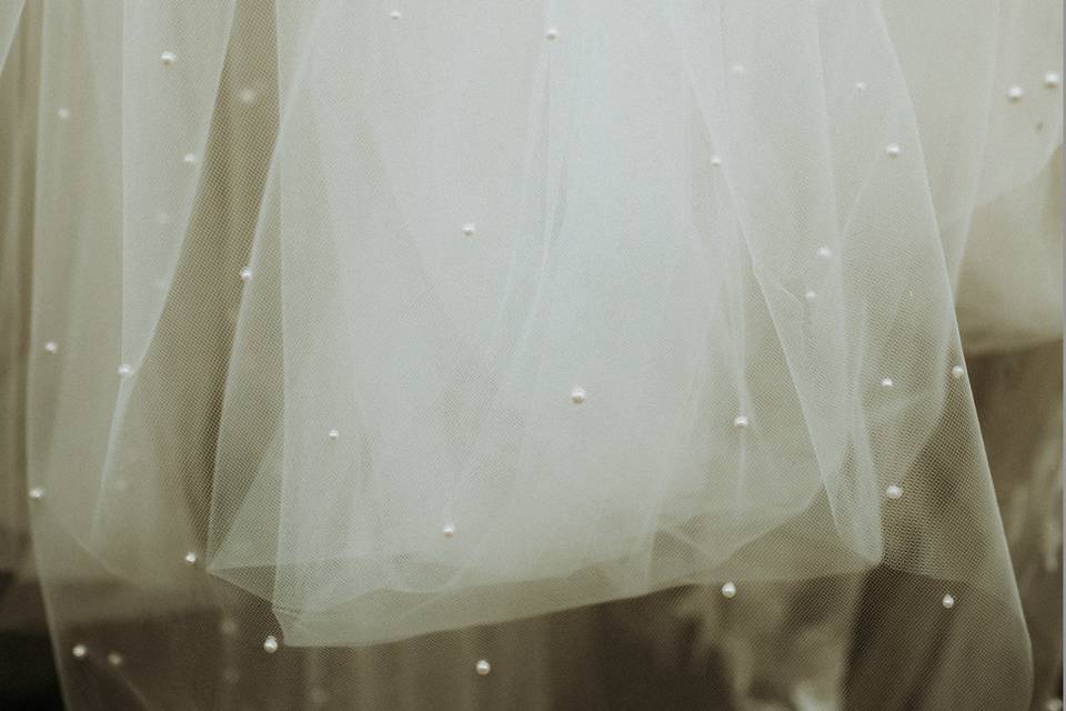 Pearl Embellished Veils