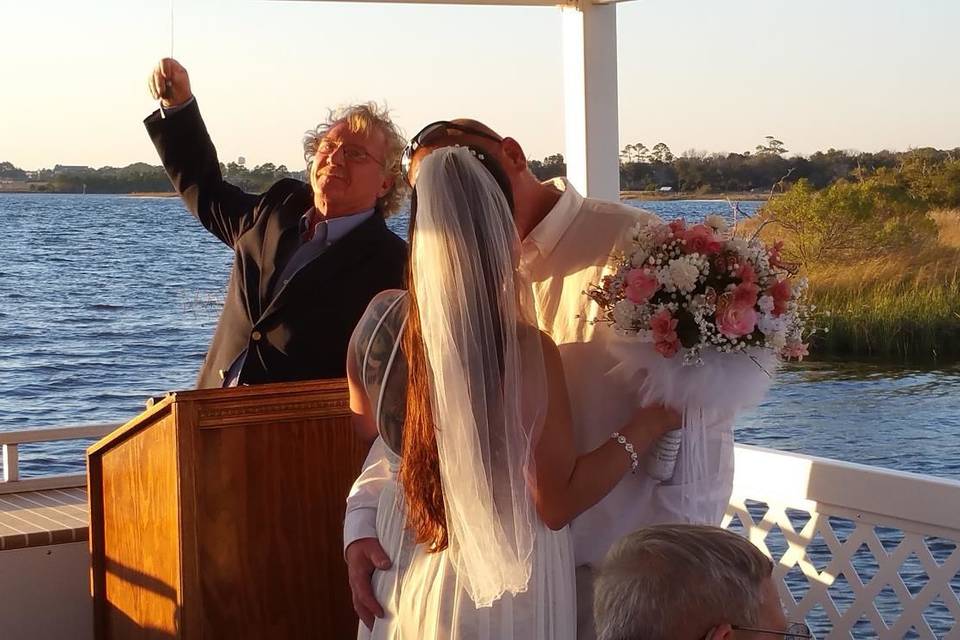 Wedding kiss