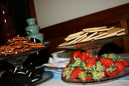 Buffet table