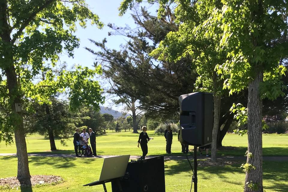 Outdoor DJ station