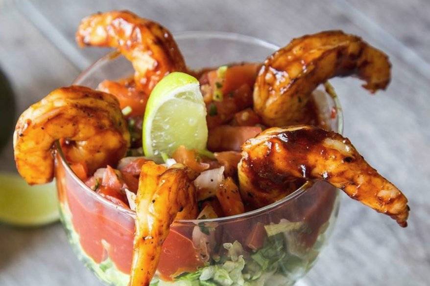 Adobo shrimp cocktail