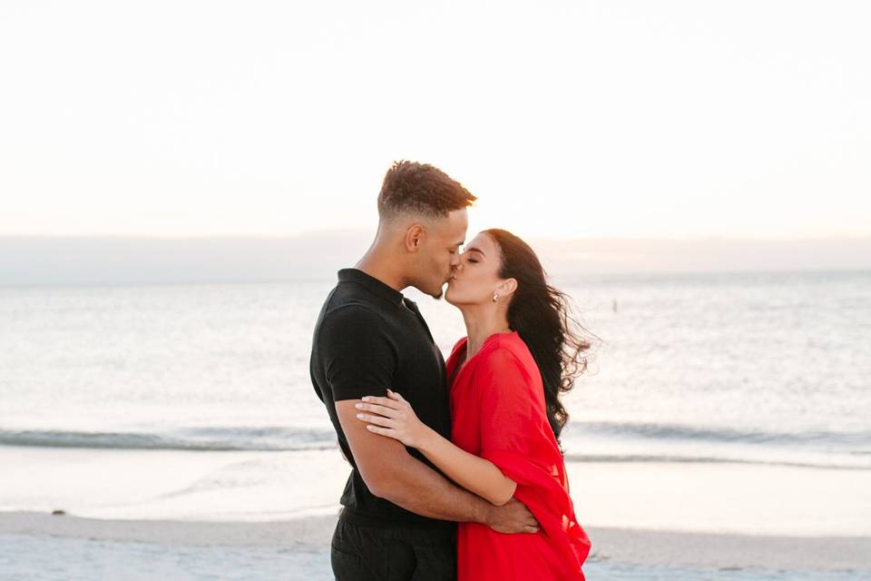 Kisses on the beach