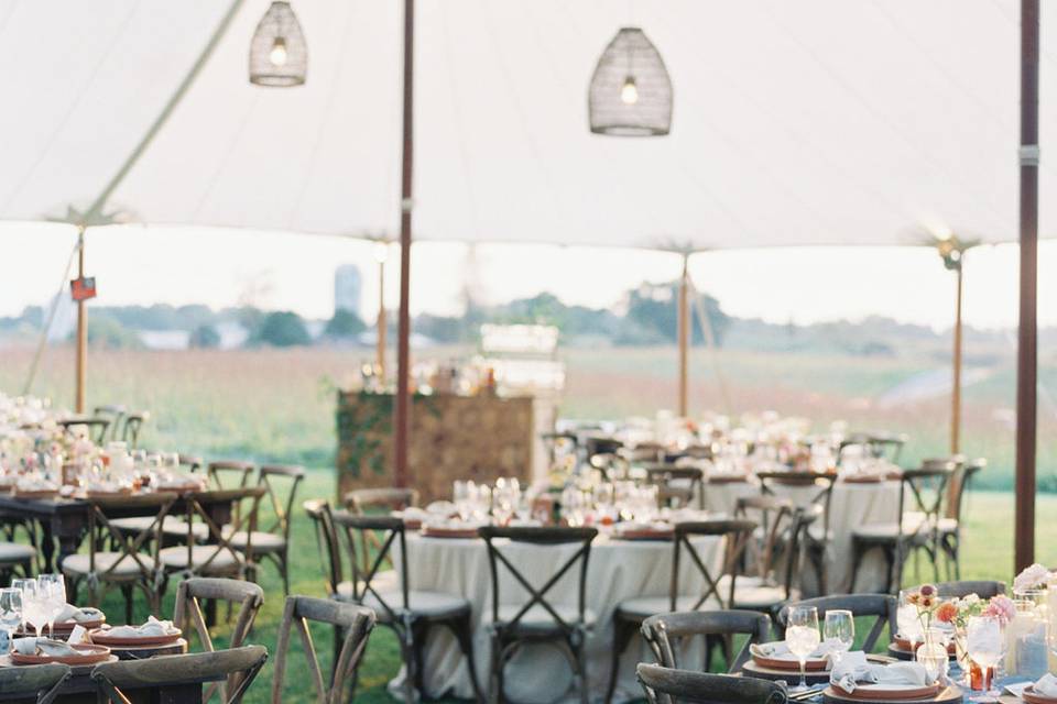 Gorgeous tented reception