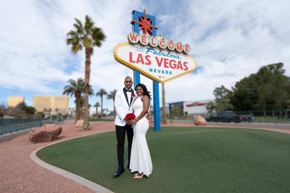 Cameshia & Paul Vegas wedding