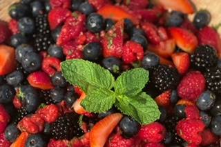 Triple berry salad