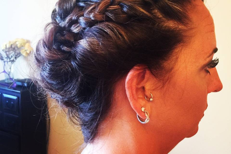 Updo hair style