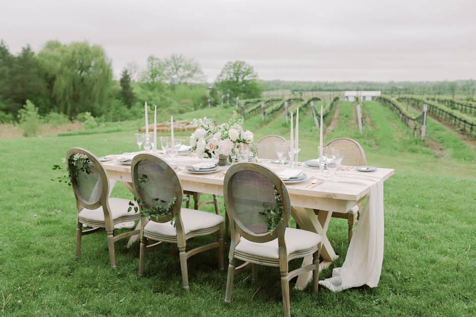 Vineyard Romance - Table Setti