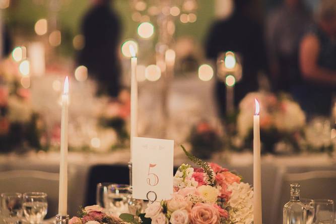 Candlelit tables