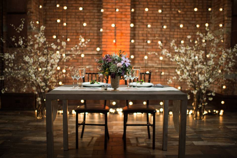 A sweetheart table