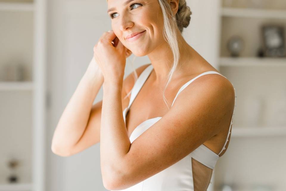 Light and airy bridal portrait