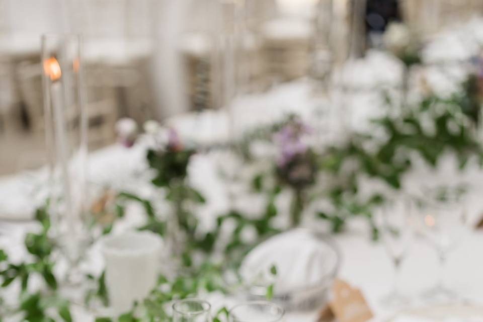 Tablescape at reception