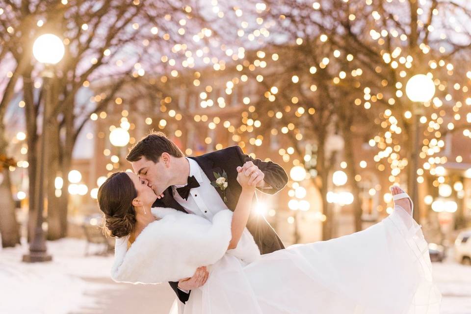 Winter Landmark Center wedding