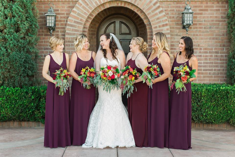 Colorful Bridal Party
