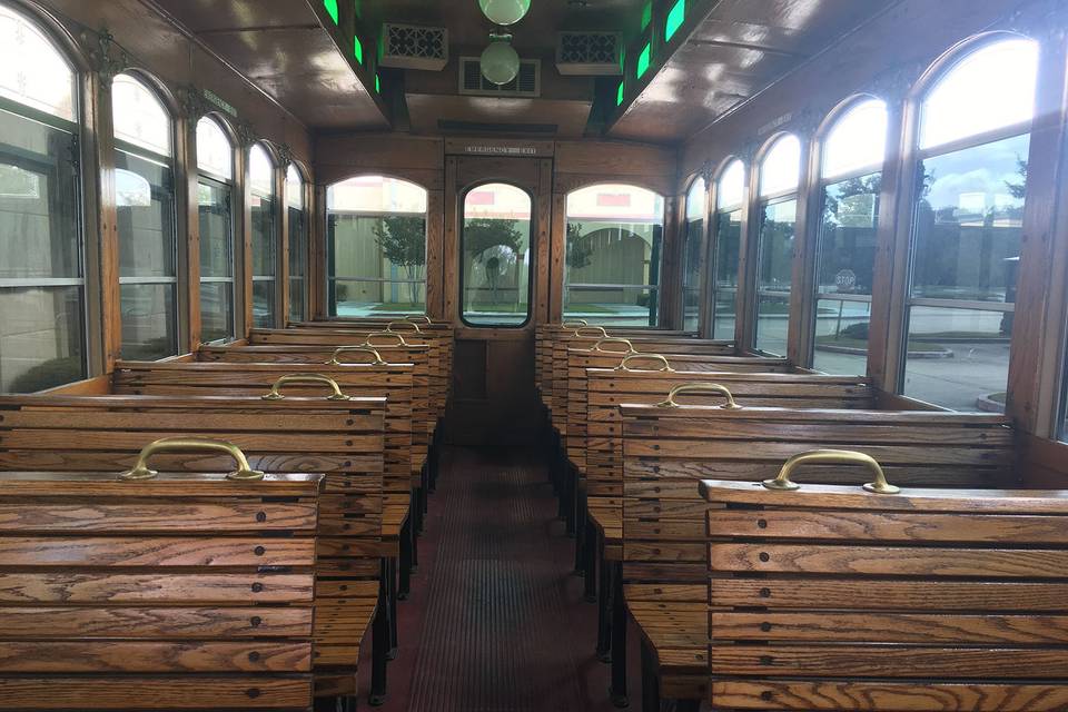 Trolley Green Interior