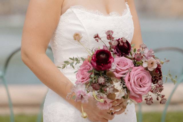 Mauve Bridal Bouquet