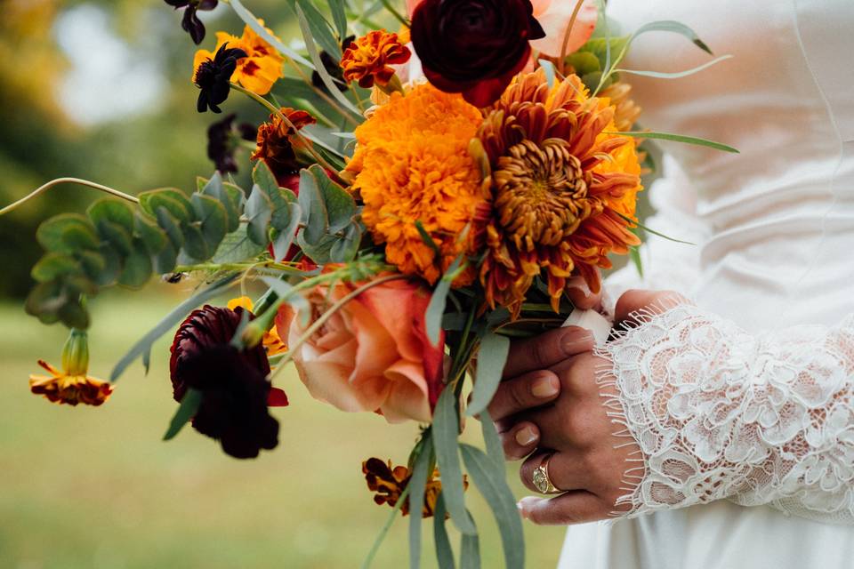 Autumnal Bridal Bouquet