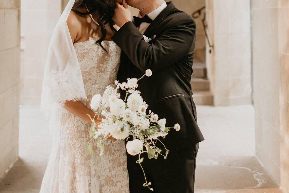 Asymmetrical Bridal Bouquet