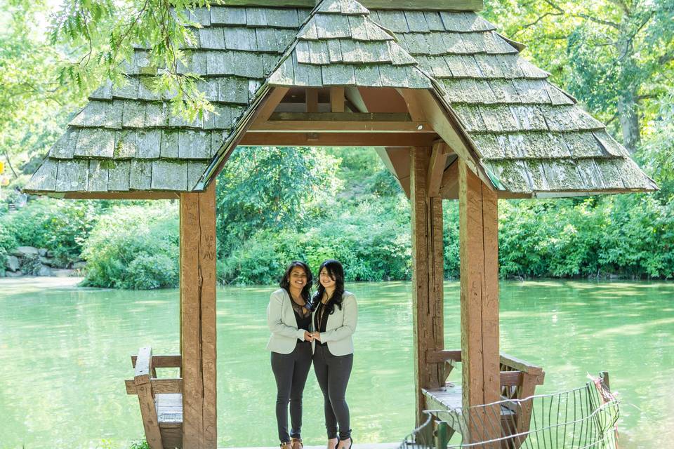 Same sex elopements in Central Park