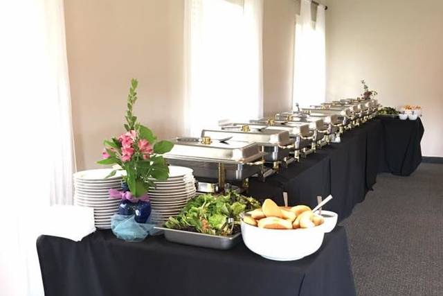 Buffet table