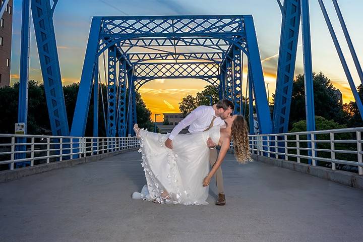 Sunset session on the bridge