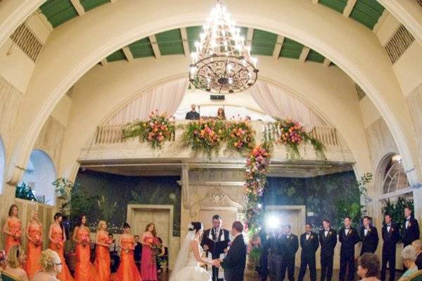 Indoor wedding ceremony